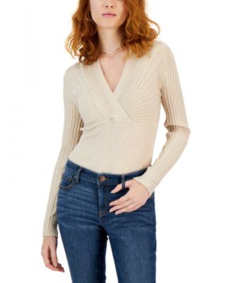 ihocon: INC International Concepts Women's Ribbed Surplice Pullover Sweater女士毛衣-多色可選