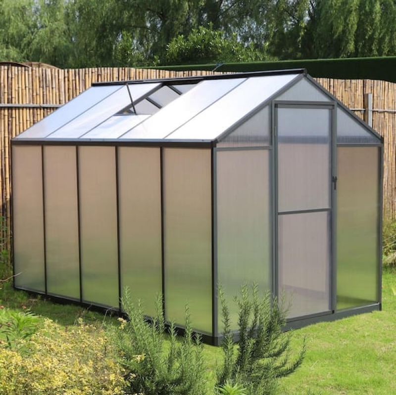 ihocon: VEIKOUS 6 ft. x 10 ft. Walk-In Garden Greenhouse with Adjustable Roof Vent 溫室(含可調節屋頂通風口)