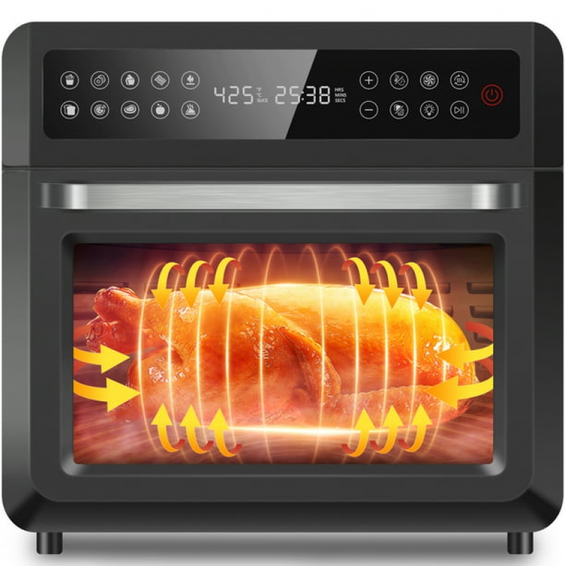 ihocon: CICIKIKI 20 Quart Air Fryer 10-in-1 Toaster Oven Large Family Size Stainless Steel 2氣炸烤箱