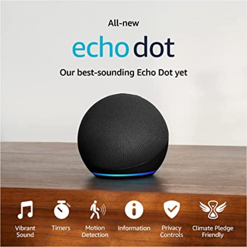 ihocon: [新款上巿] All-New Echo Dot (5th Gen, 2022 release)  智能揚聲器 