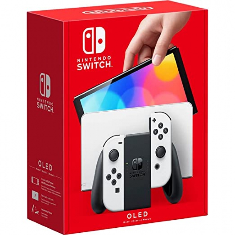 ihocon: Nintendo Switch – OLED Model w/ White Joy-Con