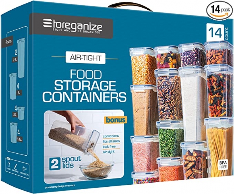 ihocon: STOREGANIZE 14pc Airtight Food Storage Containers With Lids密封罐 14個