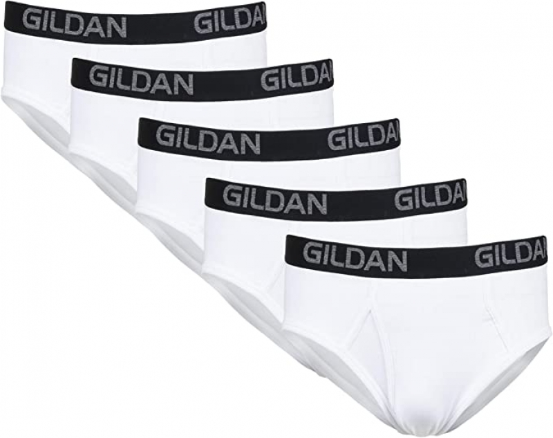 ihocon: Gildan Men's Cotton Stretch Briefs, 5-Pack  男士內褲 5條