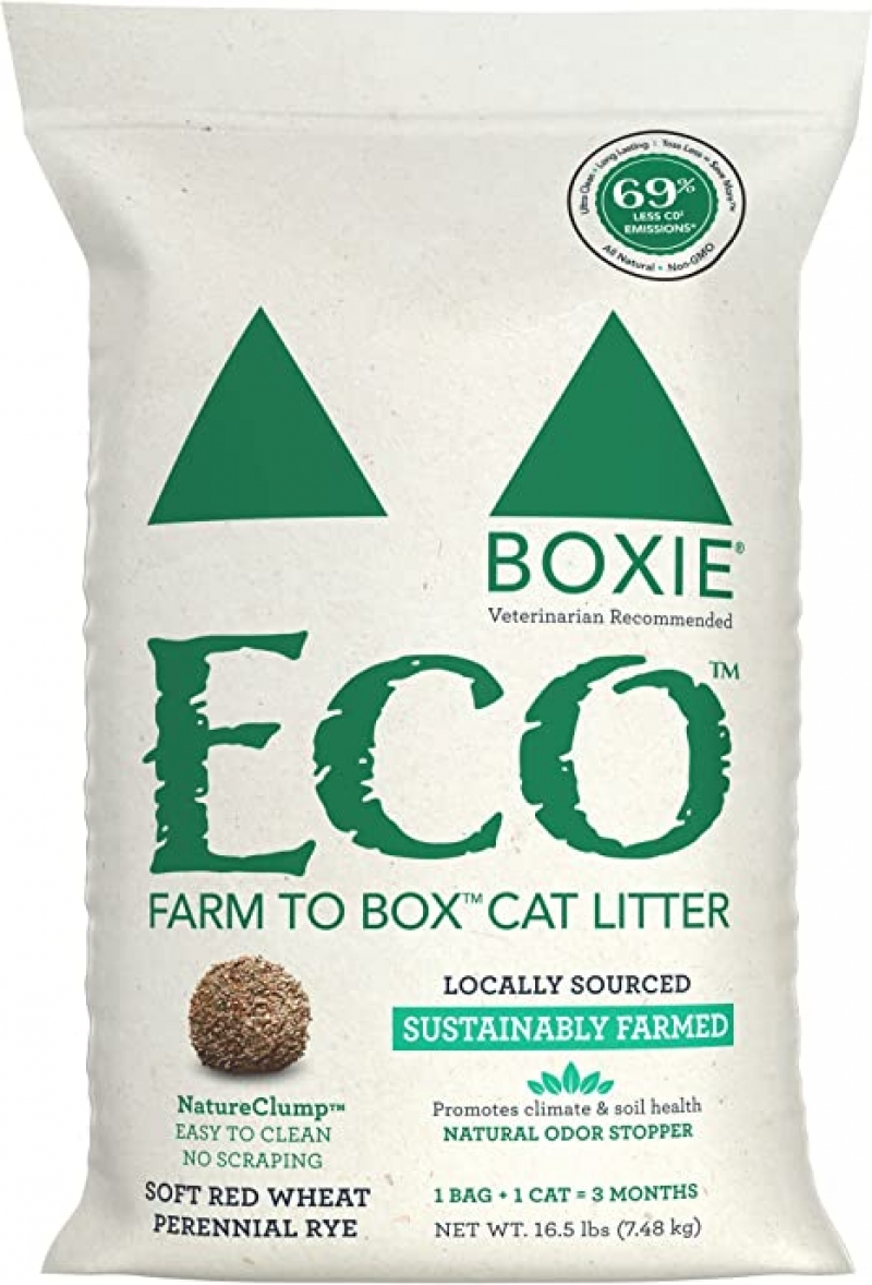 ihocon: Boxiecat Eco Farm to Box Ultra Sustainable Cat Litter -Scent Free- 16.5磅貓砂