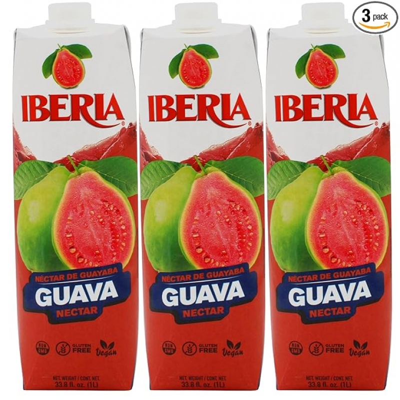 ihocon: Iberia Guava Nectar 芭樂果汁 33.8 oz 3罐