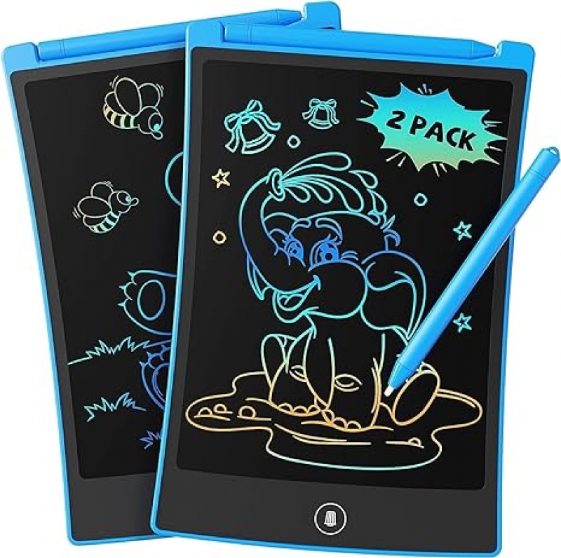ihocon: TEKFUN 2 Pack LCD Writing Tablet with Stylus, 8.5吋儿童绘图板 2个