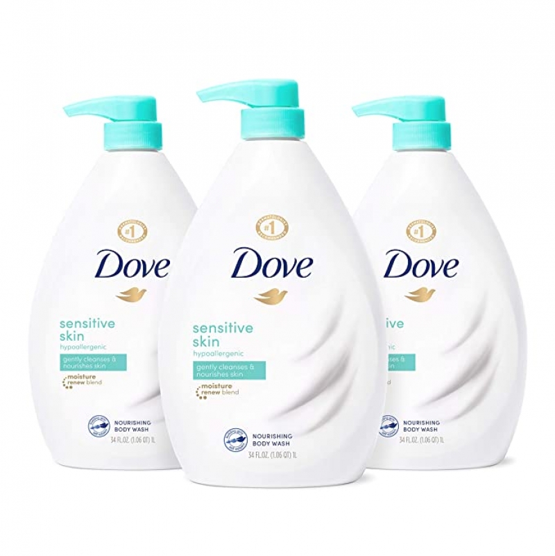 ihocon: Dove Body Wash Hypoallergenic and Sulfate Free Body Wash 34 oz 3 Count  沐浴乳