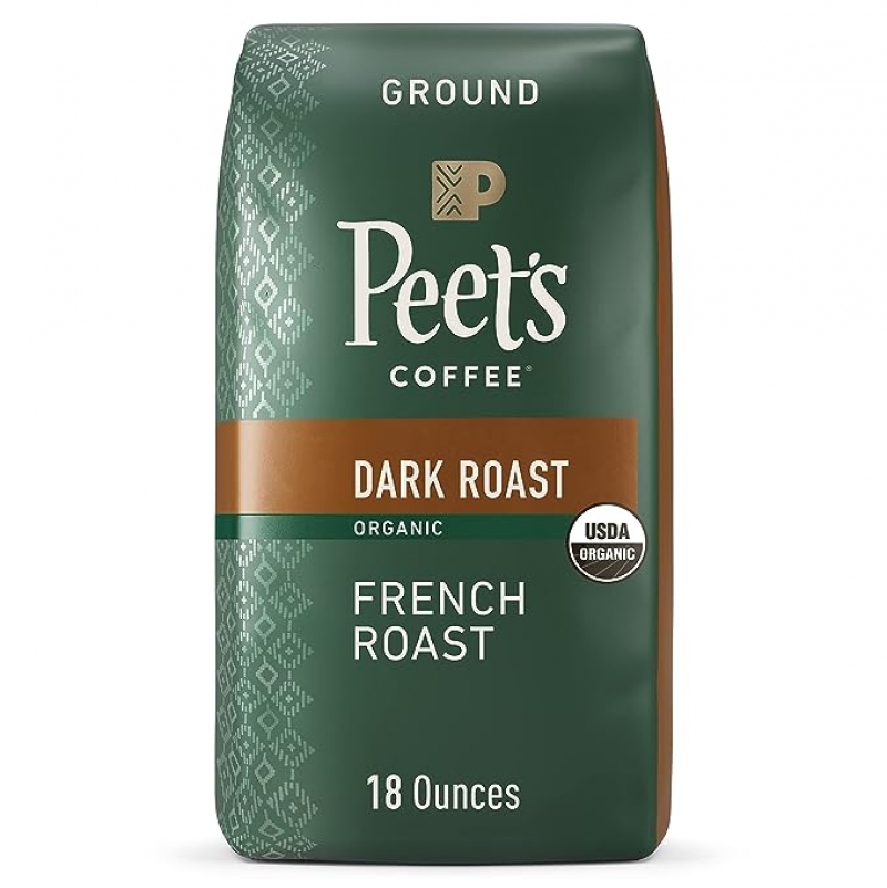 ihocon: Peet's Coffee Ground Beans French Roast 研磨咖啡 18 Oz