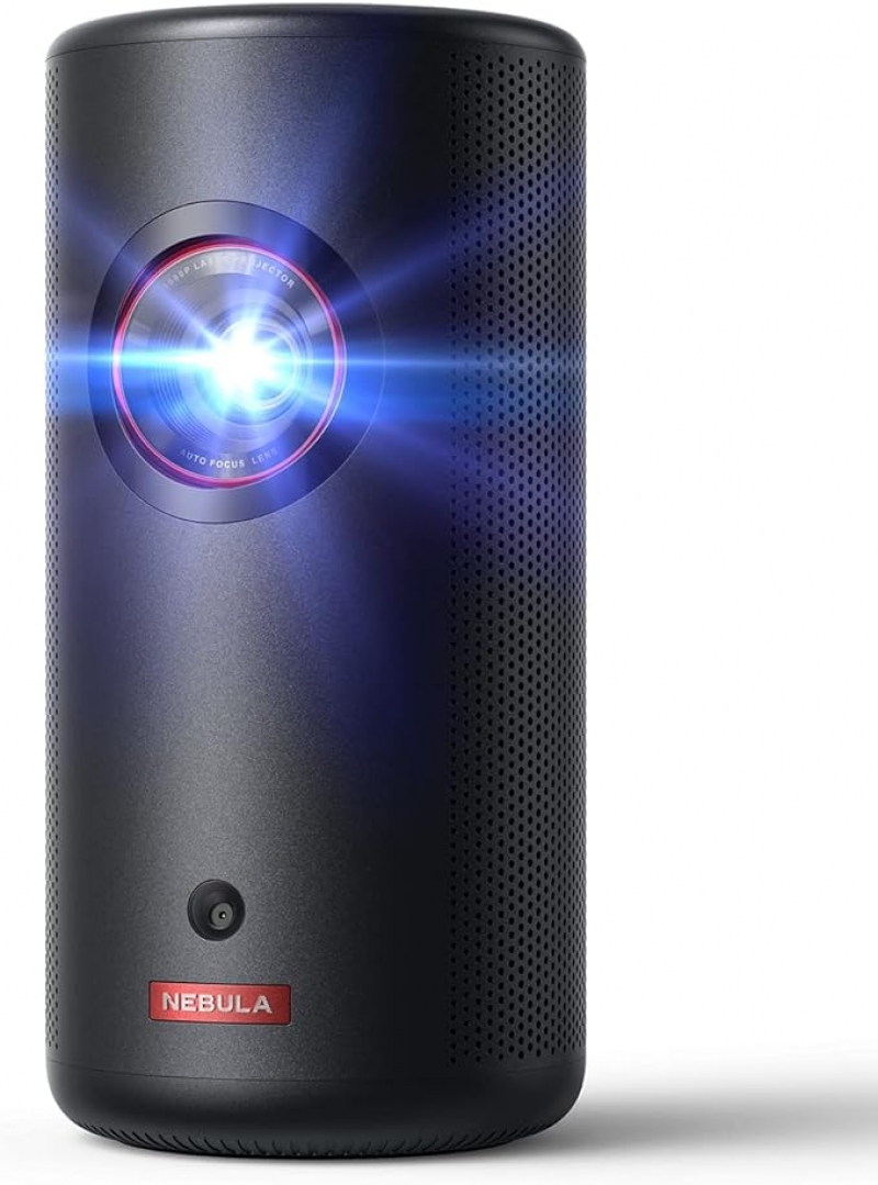 ihocon: NEBULA by Anker Capsule 3 Laser 1080p, Mini Smart TV Projector with wifi and bluetooth, Outdoor Portable Projector, Dolby Digital, Laser Projector, Autofocus, 120-Inch Picture, 2.5H Built-in Battery  迷你智能雷射投影儀
