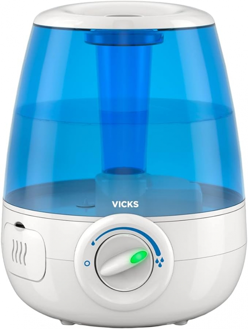 ihocon: Vicks Filter-Free Ultrasonic Cool Mist Humidifier, Medium Room, 1.2 Gallon Tank-Humidifier for Baby and Kids Rooms, Bedrooms and More 超音波冷霧室內加濕器