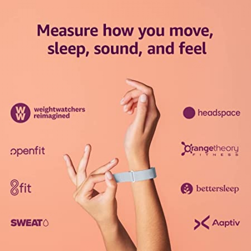 ihocon: Amazon Halo Band - Medium – Measure how you move, sleep, and sound – Designed with privacy in mind - Winter + Silver 監測運動/睡眠/心跳..智能手環