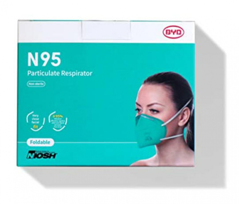 ihocon: BYD CARE N95 Respirator, 20 Pack 獨立包裹口罩