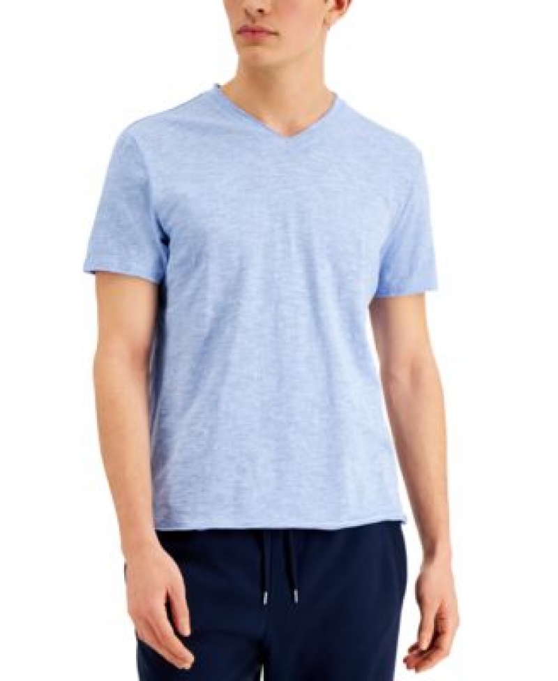 ihocon: INC International Concepts INC Men's Solid V-Neck T-Shirt男士短袖衫-多色可選