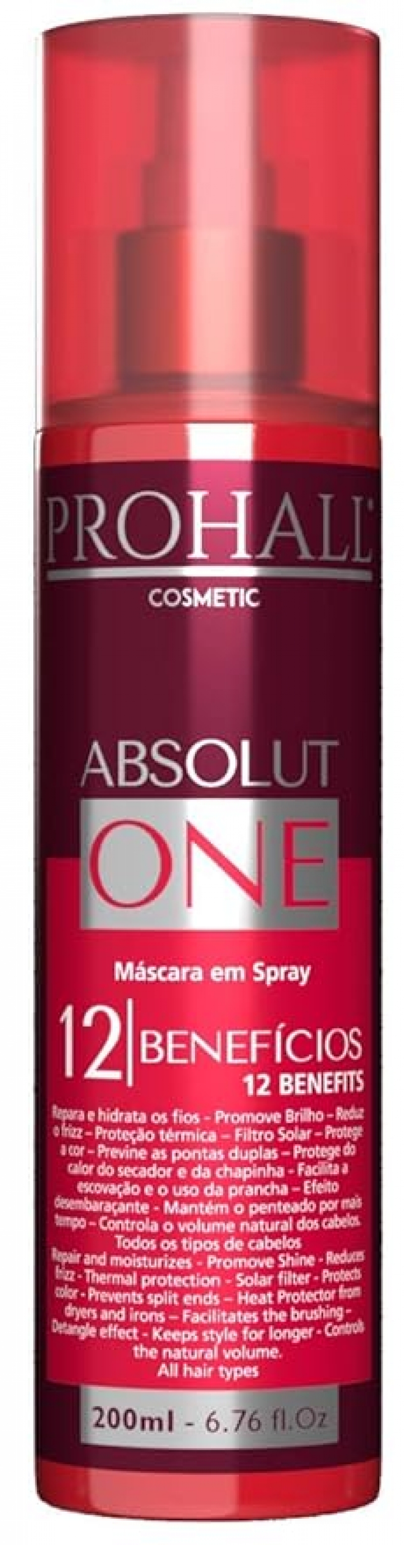 ihocon: Prohall Cosmetic Absolut One - Heat Protectant Spray for Hair - Leave in Thermal Protector Spray - Nourish & Hydrate Hair - Reduce Frizz & Prevent Split Ends抗熱護髮噴霧 6.76 fl. Oz