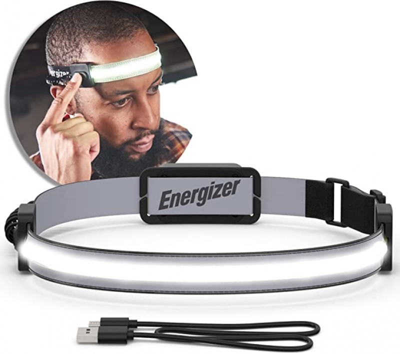 ihocon: Energizer Headlamp Rechargeable S400, LED WideBeam Head Light, IPX4 Water Resistant Ultra Bright 超亮充電式頭燈