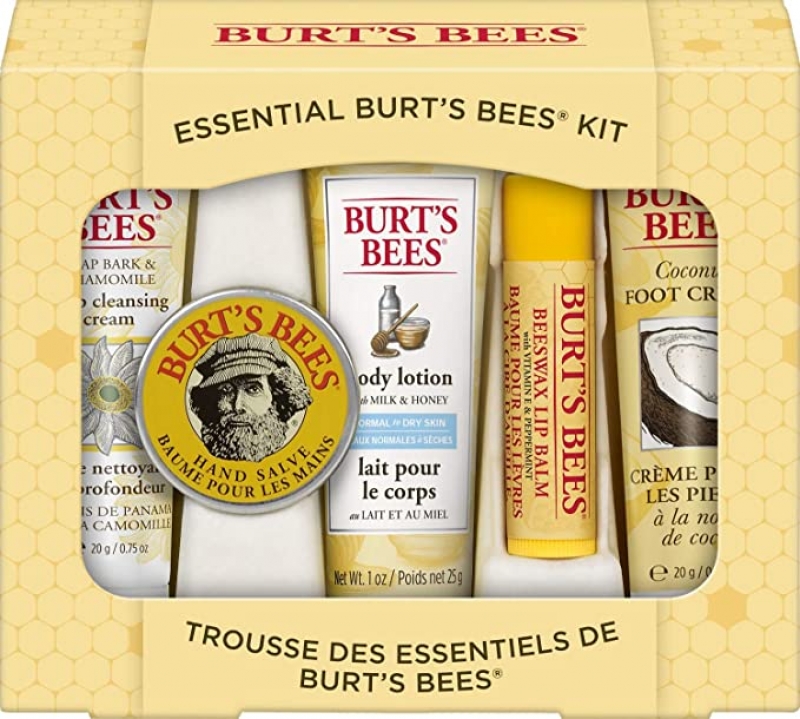 ihocon: Burt's Bees Essential Gift Set, 5 Travel Size Products旅行套裝
