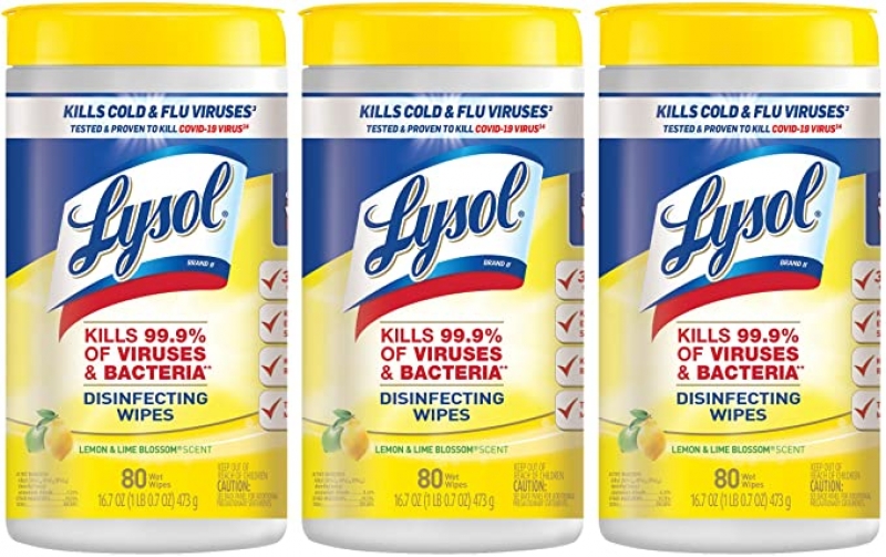 ihocon: Lysol Disinfectant Wipes, 240 Count (Pack of 3)​  消毒濕巾