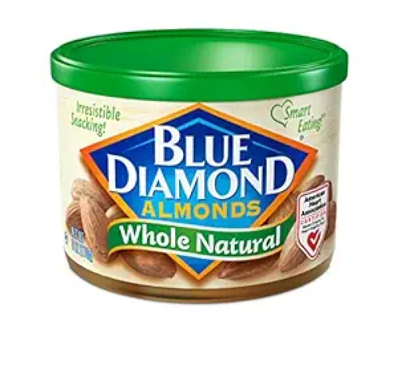 ihocon: Blue Diamond Almonds, Raw Whole Natural 杏仁 6 Ounce