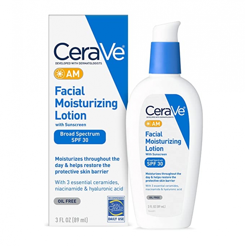 ihocon: CeraVe AM Facial Moisturizing Lotion SPF 30 無油臉部防曬保濕乳 3oz