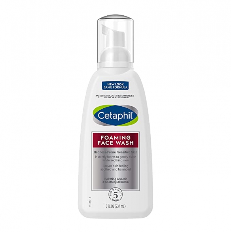 ihocon: CETAPHIL Redness Relieving Foaming Face Wash for Sensitive Skin , 8 fl oz  敏感肌膚泡沫洗面乳