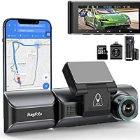 ihocon: Rayfoto 3 Channel 4K Dash Cam Built-in WiFi GPS,4K+1080P Dash Cam Front and Rear with 32GB Card 行車記錄儀, 附記憶卡