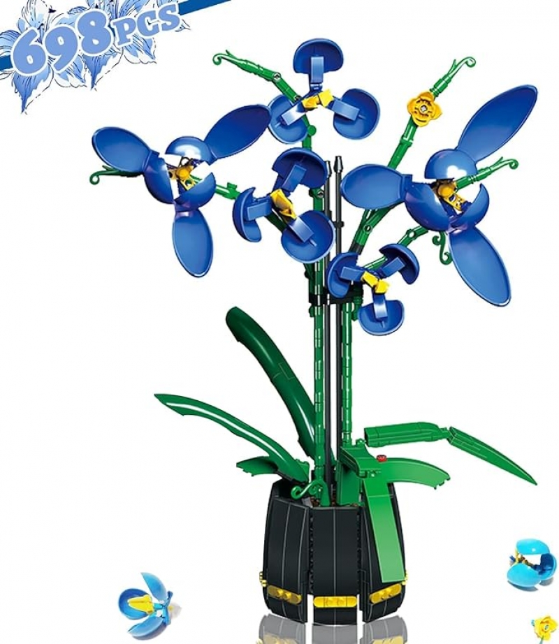 ihocon: Winner Flowers Bouquet Building, Orchid Flower Bouquet Kit 花束積木 (698 Pieces)