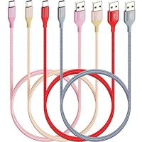 ihocon: HYXing 4Colors USB C Cable [4-Pack,10/6/6/3ft] 充電線 4條