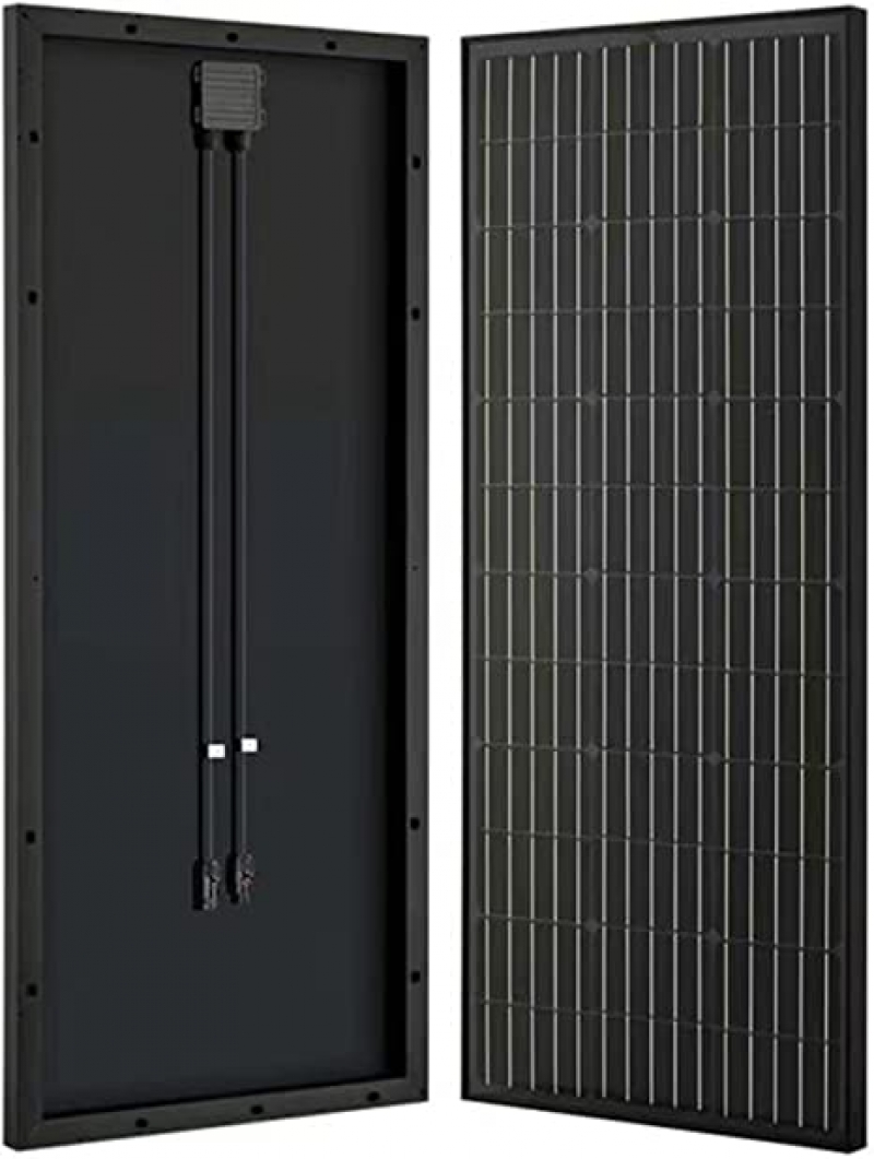 ihocon: Generic100w 12v Monocrystalline High-Efficiency Solar Panel, Module with Connector (Panel Only, Compact Design 太陽能電板