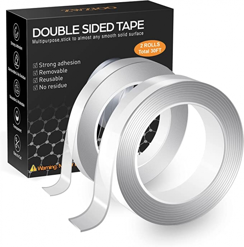 ihocon: ZWZIOO Double Sided Tape Heavy Duty (2 Rolls, Total 30FT)雙面膠帶2捲
