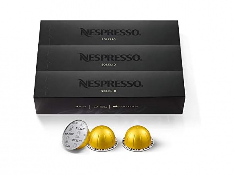 ihocon: Nespresso Capsules VertuoLine, Solelio, Mild Roast Coffee, Coffee Pods, 7.77 Ounce 咖啡胶囊 60粒