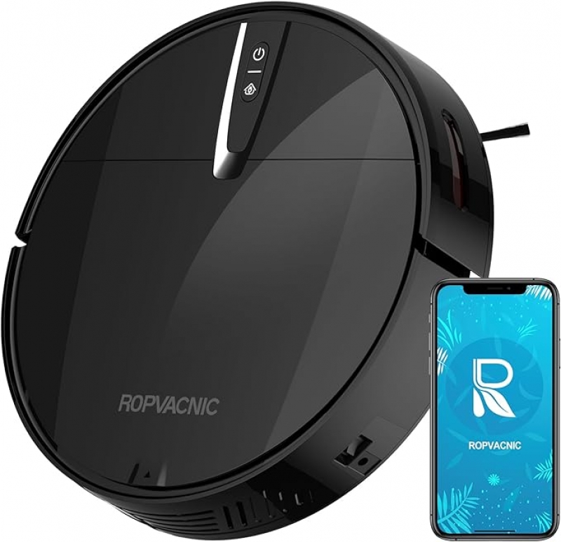 ihocon: ROPVACNIC Robot Vacuum Cleaner with 3000Pa Cyclone Suction, APP/Voice/Remote Control, Automatic Self-Charging Robotic Vacuum 自動充電掃地機器人