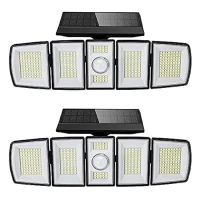 ihocon: JRRZETA JRRZETA Solar Lights Outdoor 300 LED 7500K Motion Sensor Lights太陽能動作感應戶外燈 2盞