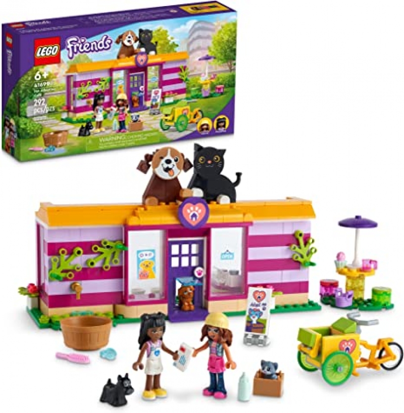 ihocon: 樂高積木 LEGO Friends Pet Adoption Café 41699 Building Toy Set (292 Pieces)