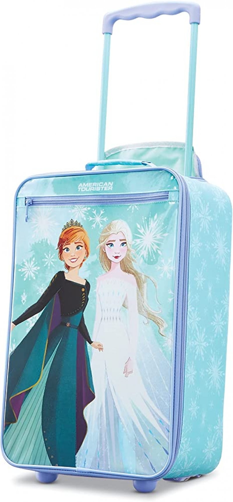 ihocon: American Tourister Kids' Disney Softside Upright Luggage, Frozen, Carry-On 18吋  兒童行李箱