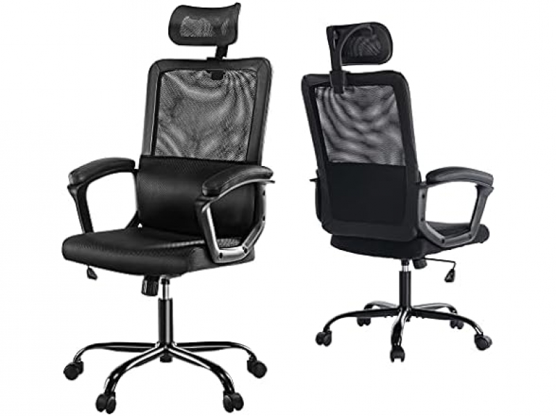 ihocon: JHK Office High Back Mesh Computer Lumbar Adjustable Height Swivel Computer Task Swviel Chairs  高背电脑椅