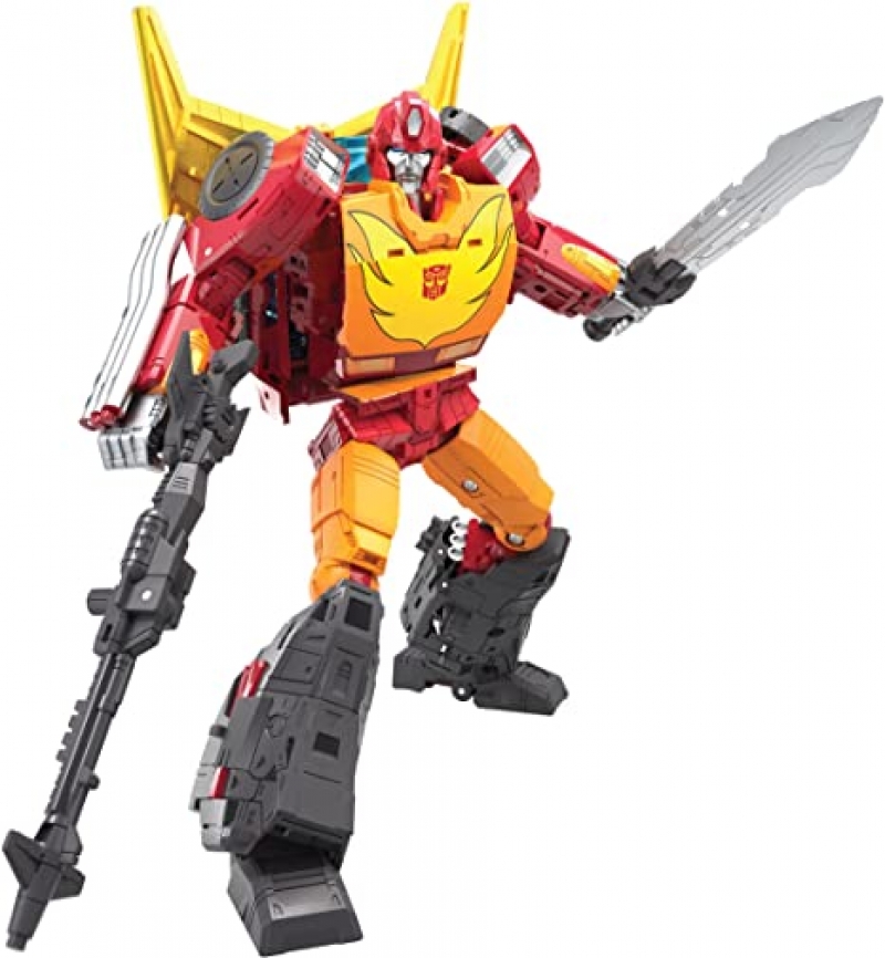ihocon: 變型金剛Transformers Generations War Toy for Cybertron: Kingdom Commander WFC-K29 Rodimus Prime with Trailer Action Figure 