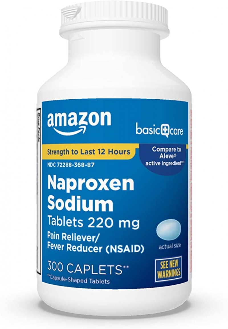 ihocon: [Amazon自家品牌] Amazon Basic Care Naproxen Sodium Tablets, 300 Count  止痛, 退燒藥