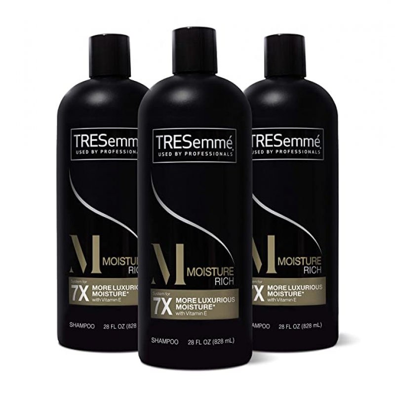 ihocon: TRESemmé Shampoo for Dry Hair Moisture Rich Professional Quality Salon-Healthy Look and Shine Moisture Rich Formulated with Vitamin E and Biotin 28 oz 3 Count 保湿洗发乳