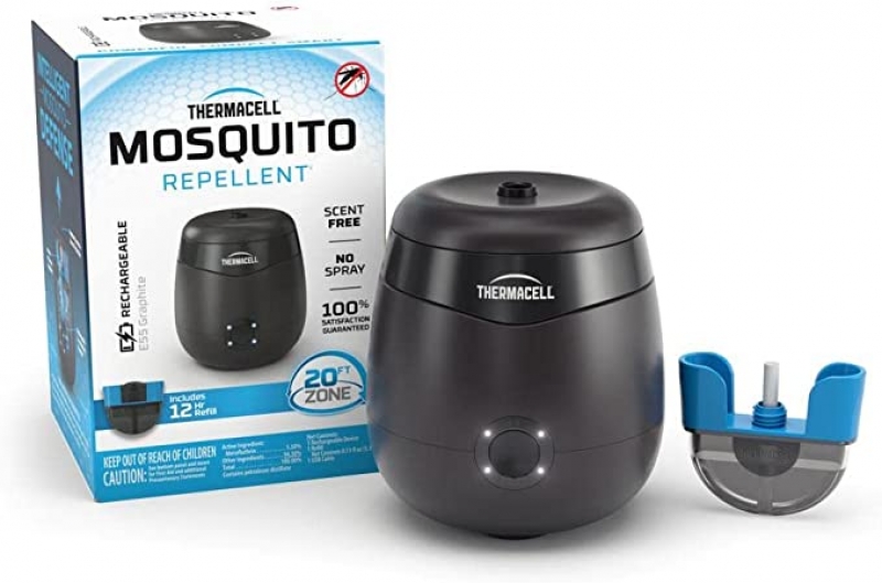 ihocon: Thermacell Mosquito Repellent E-Series Rechargeable Repeller with 20’ Mosquito Protection Zone; Includes 12-Hr Repellent Refill 充電式電蚊香(驅蚊/蟲機)