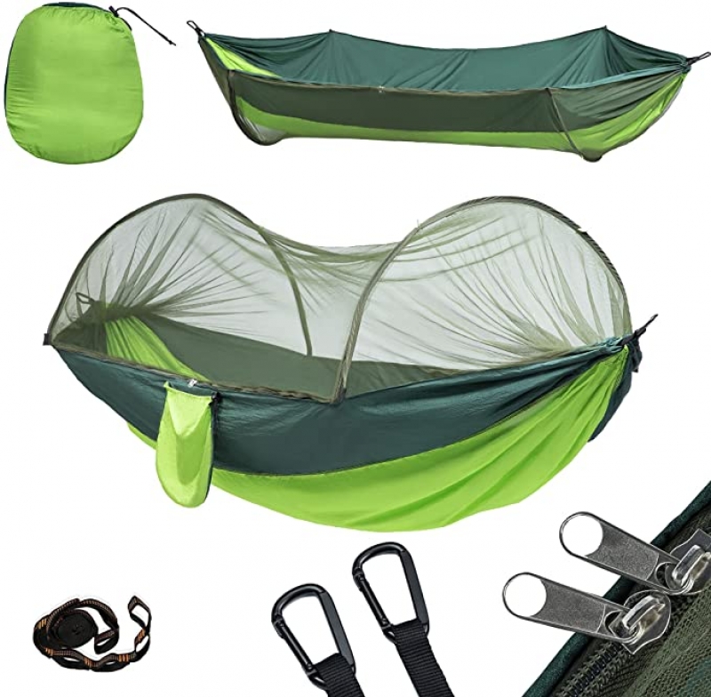 ihocon: Yoomo Camping Hammock， Portable Lightweight Parachute Nylon Hammock 露營吊床