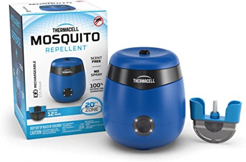 ihocon: Thermacell E-Series Rechargeable Mosquito Repeller with 20' Mosquito Protection Zone; 5.5-Hr+ Battery Life; Includes 12-Hr Refill 充電式驅蚊器, 附12小時驅蚊液