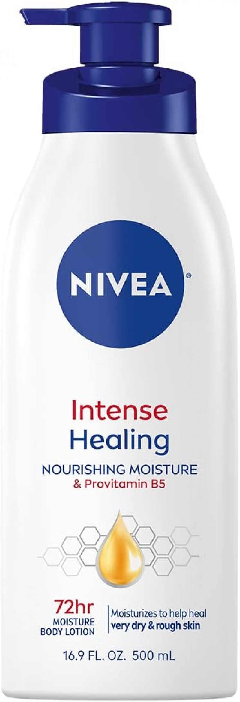 ihocon: NIVEA Intense Healing Body Lotion, 72 Hour Moisture for Dry to Very Dry Skin, Body Lotion for Dry Skin, 16.9 Fl Oz 保濕身體乳