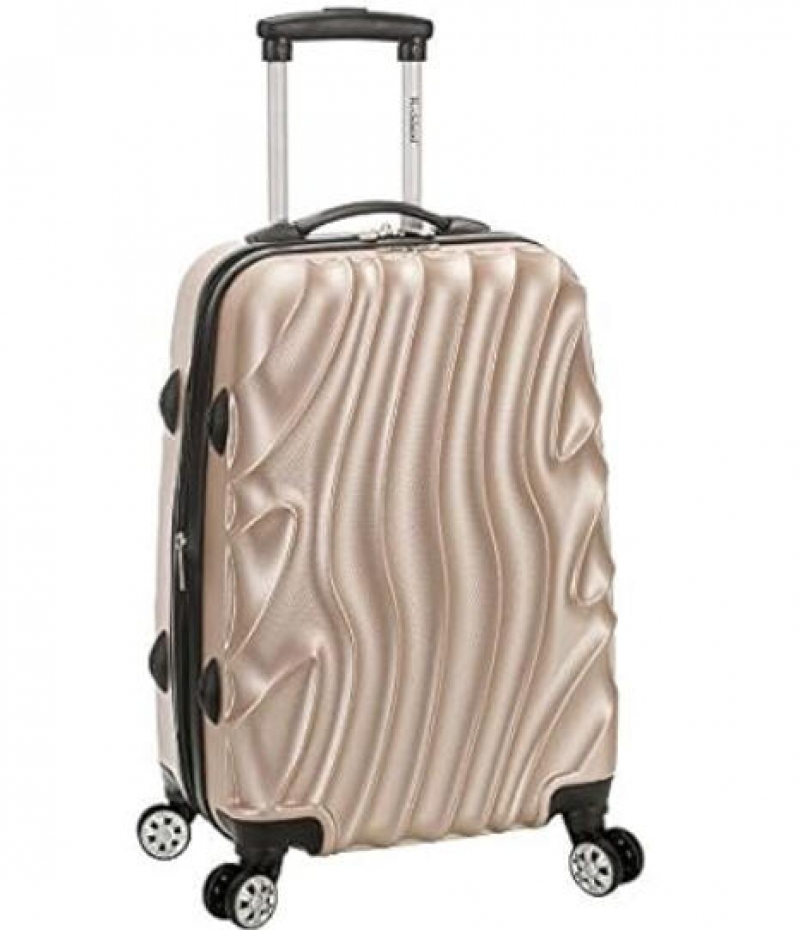ihocon: Rockland Melbourne Gold Wave Expandable Hardside 20吋 Carry-On 硬壳行李箱