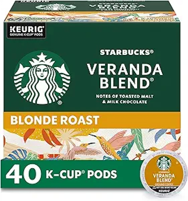 ihocon: 星巴克Starbucks Light Roast K-Cup Coffee Pods — Veranda for Keurig Brewers 咖啡膠囊 40個