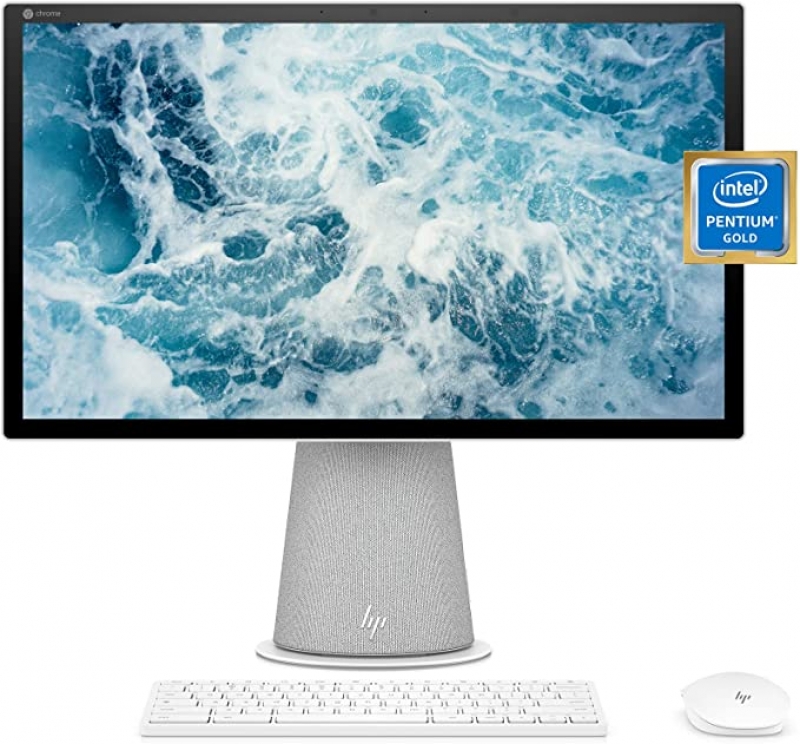 ihocon: HP Chromebase 21.5吋 All-in-One FHD Desktop (Pentium Gold 6405U 4GB 64GB 22-aa0012)一體式電腦