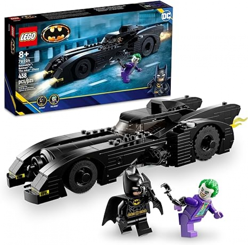 ihocon: 樂高蝙蝠俠系列LEGO DC Batmobile: Batman vs. The Joker Chase 76224 Building Toy Set (438 pieces)