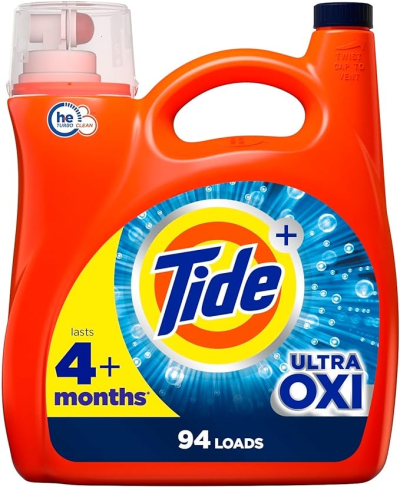 ihocon: Tide Ultra Oxi Liquid Laundry Detergent 94 loads 洗衣精 146 fl oz HE Compatible 