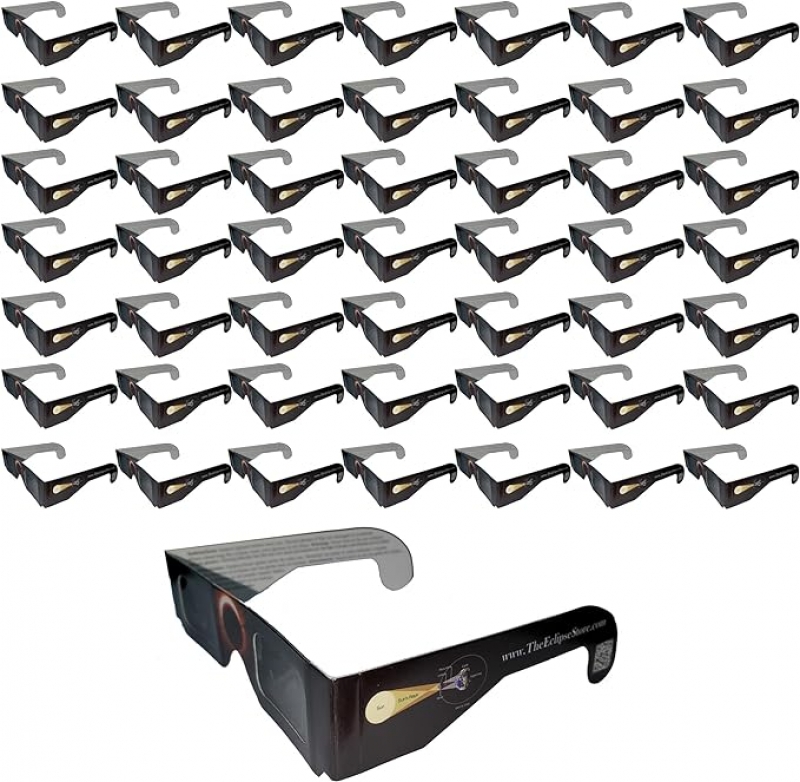 ihocon: The Eclipse Store Solar Eclipse Glasses - Individually wrapped - ISO Certified 独立包装 看日食眼镜 50副
