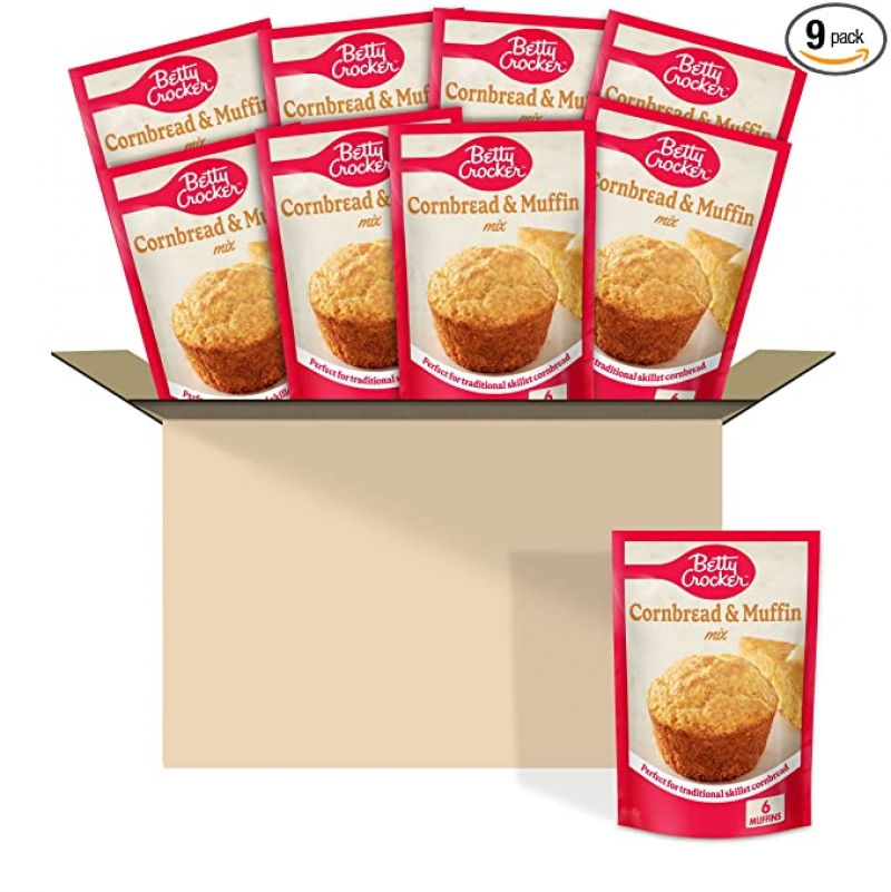 ihocon: Betty Crocker Cornbread and Muffin Mix, 6.5 oz (Pack of 9) 點心預拌粉
