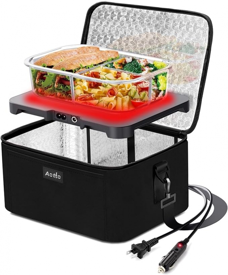 ihocon: Aotto Portable Oven, 12V, 24V, 110V Food Warmer 電熱便當加熱袋